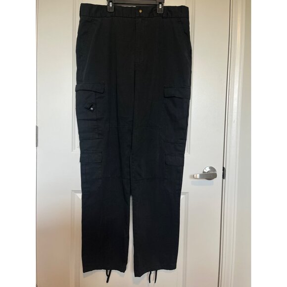 Vtg Official EMT Trouser Cargo Pants XL Long Tactical WorkWear Uniform Adj Waist - Picture 1 of 7